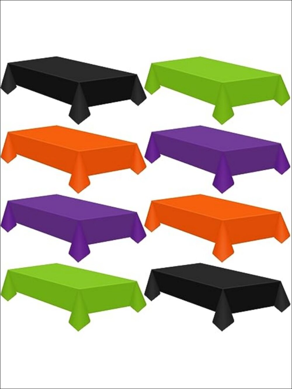 24 Pk Disposable Plastic Tablecloths 54x108 Rectangle Party Tables
